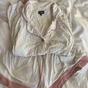 Cosabella Women's Ivory and Blush Pajama Set